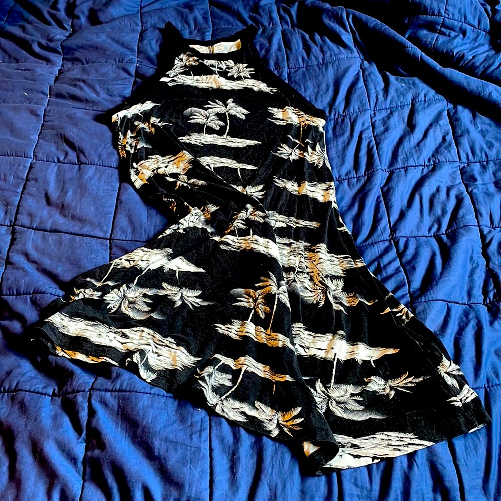 Old Navy Tropical Print Halter Dress